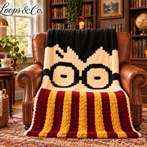 Harry Potter Inspired Chunky Blanket Pattern