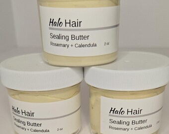 HALO Hair Sealing Butter – 2 oz | Moisture-Locking Botanical Hair Butter