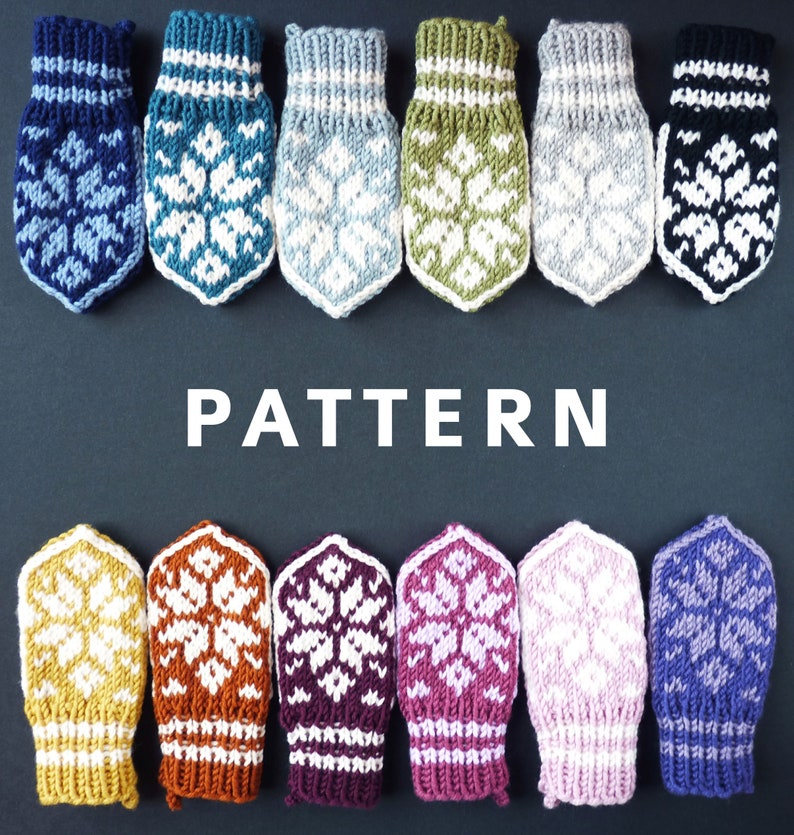 PATTERN Knit Your Own Norwegian Babymittens Knitting Etsy
