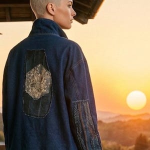 Vintage-Jacke aus Japan – Indigo-Färbung, Patchwork & Sashiko