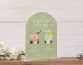 Personalized Signature Drinks Sign, Custom Acrylic Wedding Bar Sign with Cocktail Illustrations, His and Hers Drink Menu Wedding Decor