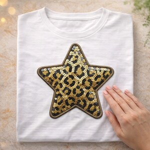 Coquette Cheetah Star PNG, Pink Bow Leopard Sequin Sublimation, Soft Girl Aesthetic Star Digital