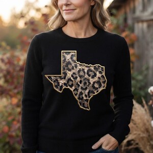 Texas Leopard Print Impasto State 300 DPI PNG Clipart