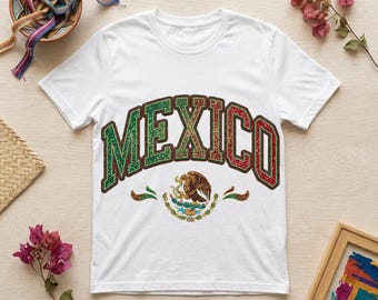 Mexico Glitter PNG - Varsity Tricolor Faux Glitter Clipart