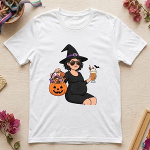 Griesgrämige schwangere Hexe Halloween 300 DPI PNG Clipart
