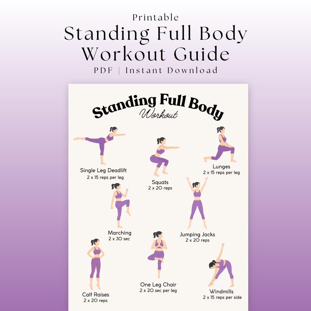 Y3t Workout Guide.pdf Standing Full Body Workout Guide | Standing Exercises | Full Body ...