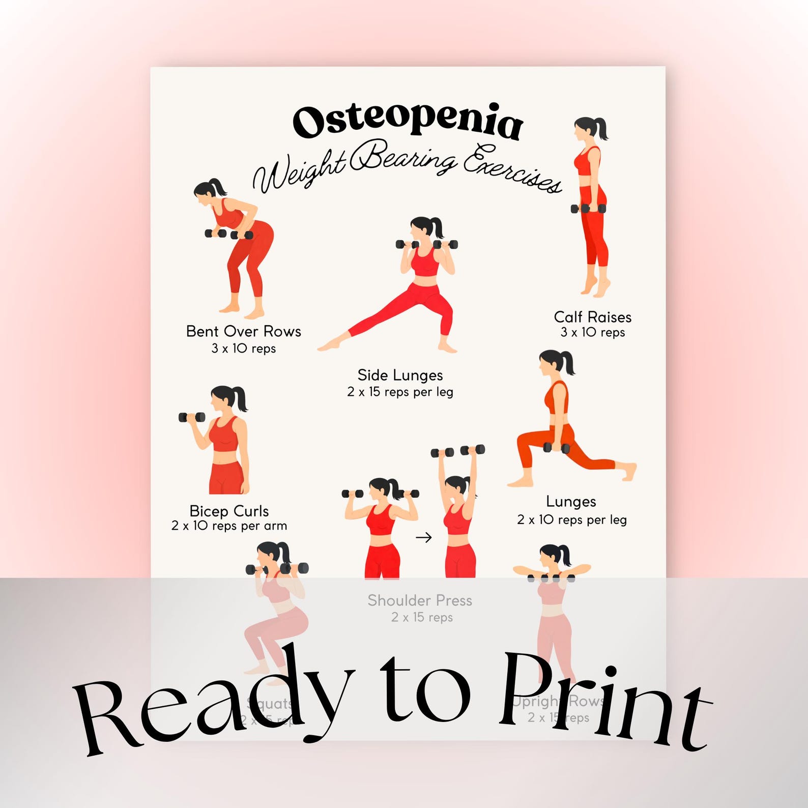 Weight Bearing Exercises for Osteopenia | Home Workout Program for Bone ...
