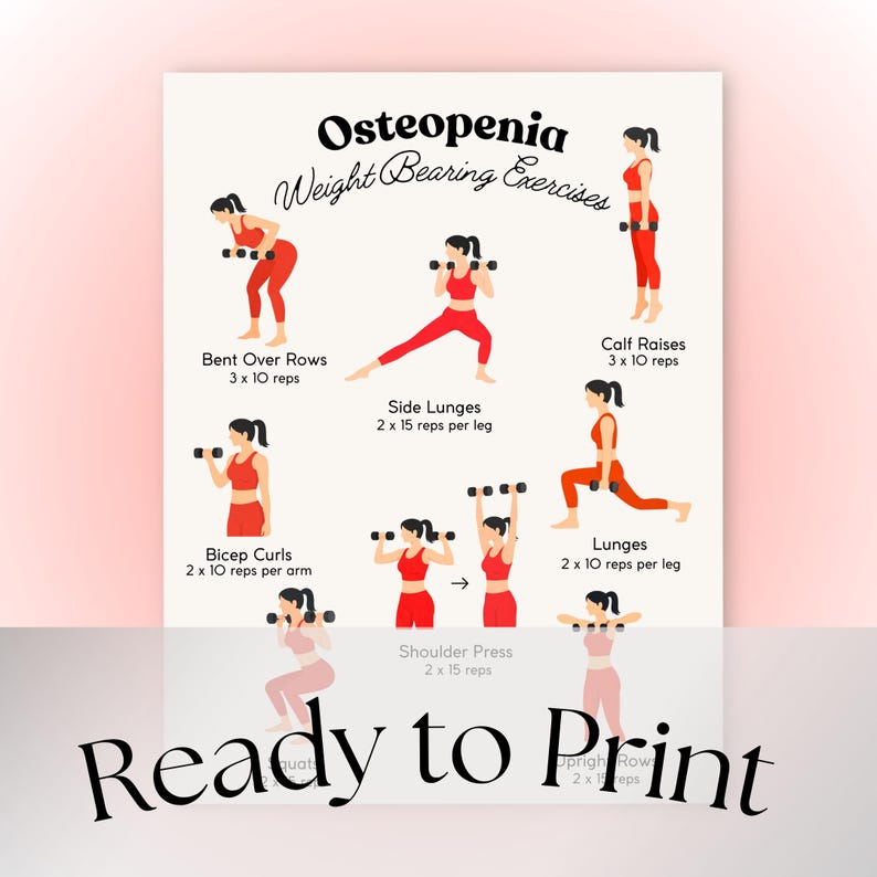 Weight Bearing Exercises for Osteopenia | Home Workout Program for Bone ...