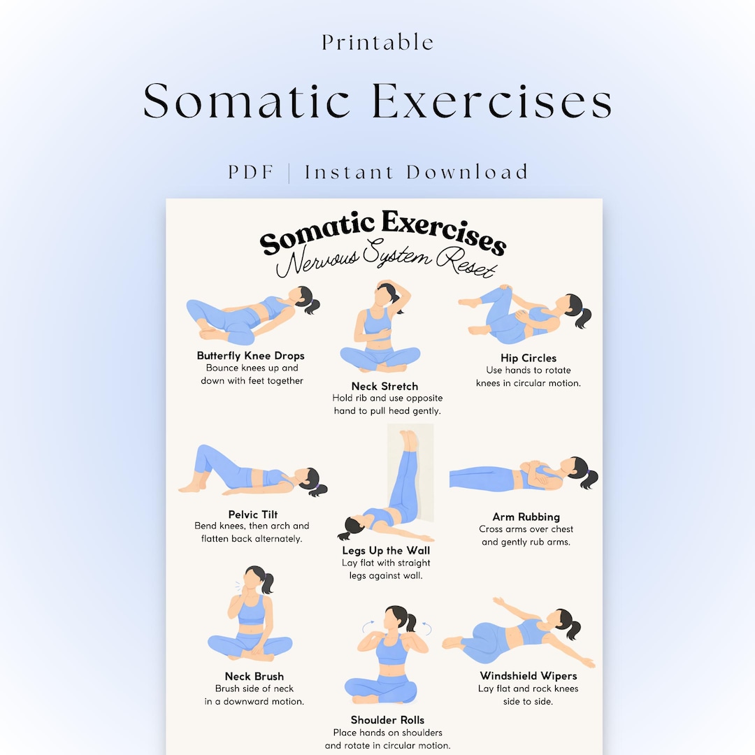 Somatic Exercises for Nervous System Regulation | Printable Workout for ...