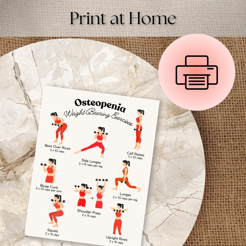 Weight Bearing Exercises for Osteopenia | Home Workout Program for Bone ...