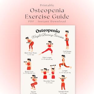 Weight Bearing Exercises for Osteopenia | Home Workout Program for Bone Health | Osteoporosis and Osteopenia Exercises | Weight Training PDF