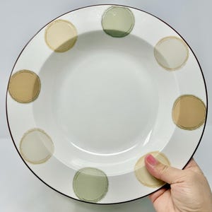 Noritake Mocha Java Rimmed Soup / Pasta Serving Bowl 11" Wide 2" Deep - EXC