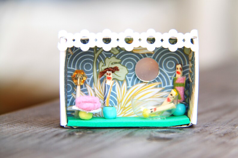 Matchbox Dollhouse Custom Made Miniature Diorama Art Tiny Art Etsy