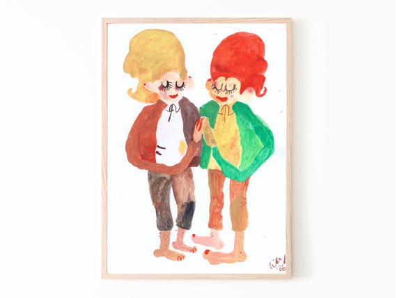 Original Watercolor Painting, Hobbits Fanart, A4 Format, 250gsm Paper
