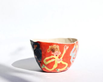 Handmade Ceramic Tea Cup: Wonky Pottery, Party Scenery Design