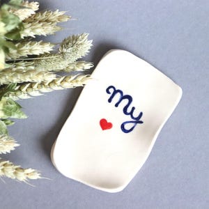 Ringteller Keramik Liebesbrief Ringhalter Schmuckteller Schmuckschale Schale Ton geschenk liebe freundschaft hochzeit