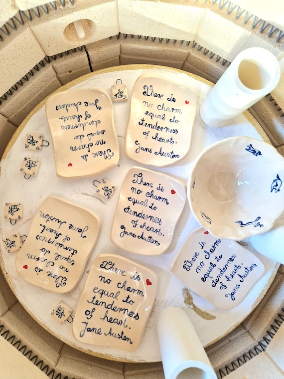Custom Love Letter Ceramic Trinket Dish, Personalized Ring Plate