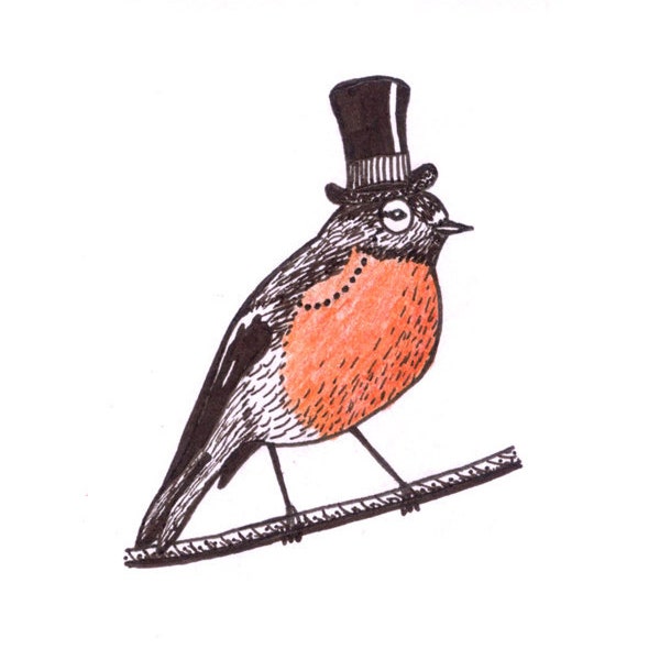 Lord Robin. Original ACEO,ink drawing on high quality card paper