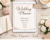 Bridal Planner | Wedding Checklist, Budget, Timeline (Digital Download)