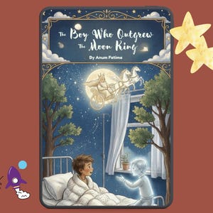 Der Junge der über den Mondkönig hinausgewachsen ist | Interaktives Mid Century Story Buch | Fantasie (Digitaler Download)