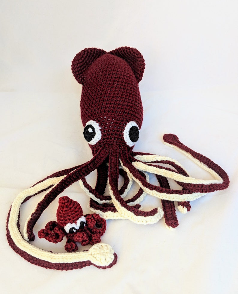 Kraken Giant Squid Crochet Stuffed Animal Plush Toy Machine | Etsy