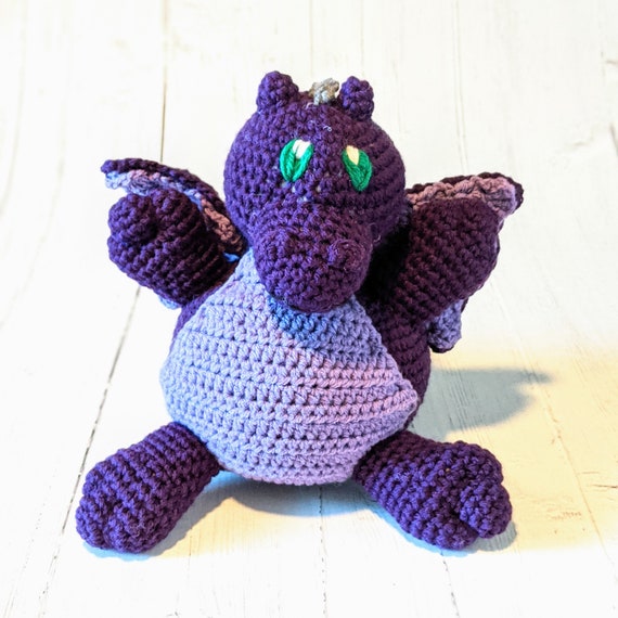 purple dragon stuffed animal