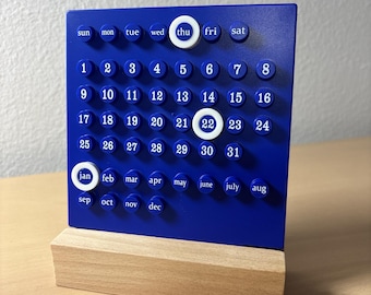 XXL Ring-a-date Perpetual Calendar by Giorgio Della Beffa (green