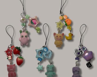Fuggler Fuzzy Beaded Phone Charms- 5 Different Options
