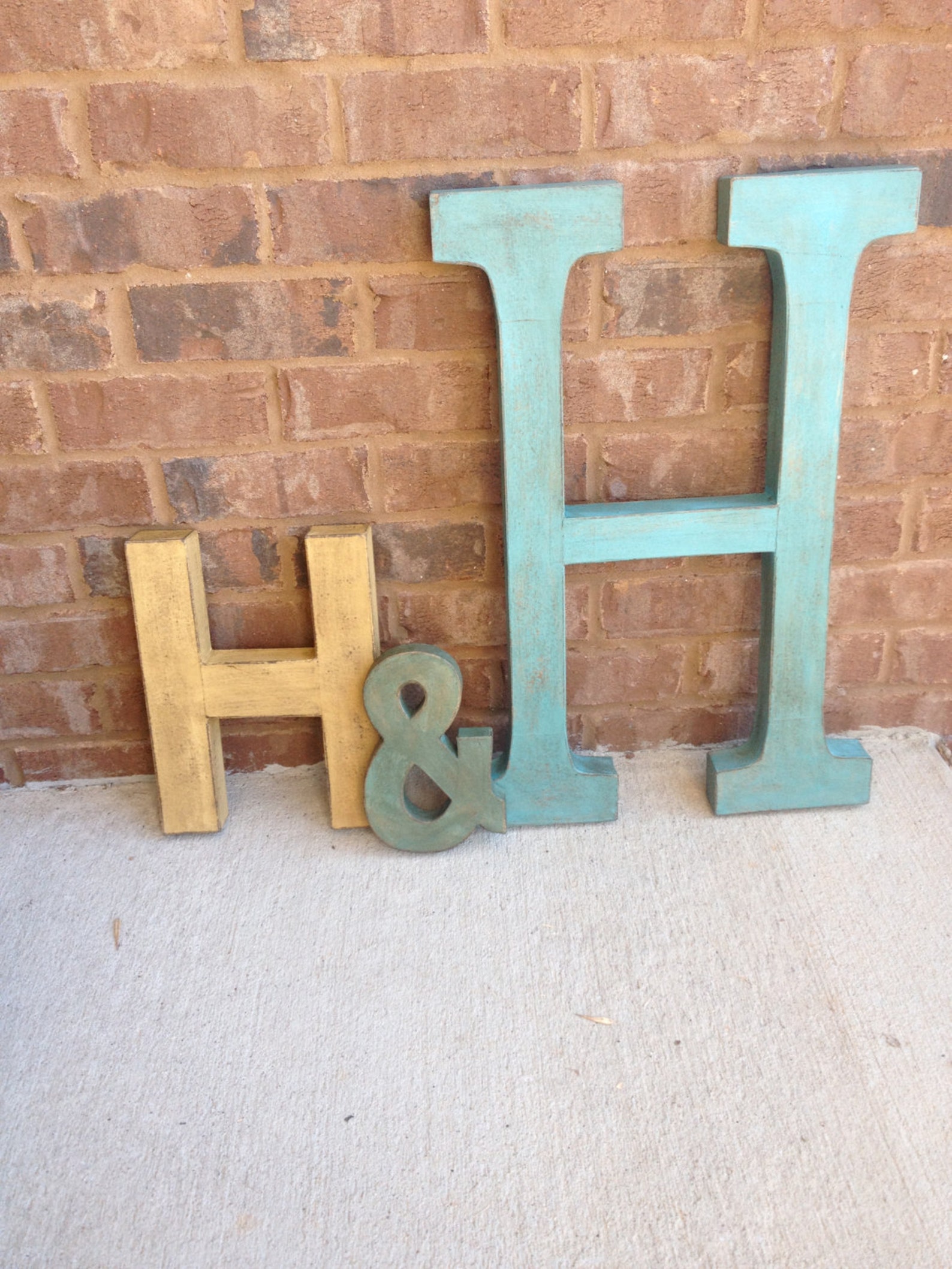 Painted Distressed Letters. Family Typography Art. Family Home Etsy