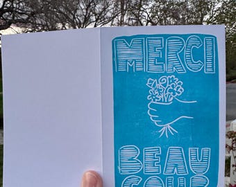 Merci Beaucoup - Thank You Card