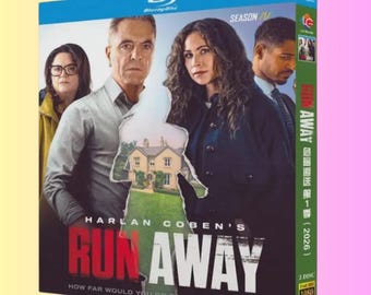 Serie de TV en Blu-ray: Run Away de Harlan Coben, Temporada 1 (2026) - 2 discos, 1080p, caja nueva sellada, región libre, audio en inglés.