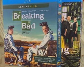 Blu-ray TV Series Breaking Bad Complete Seasons 1-5 - Bryan Cranston - 8 Discs 1080P HD New Sealed Box Set Region Free