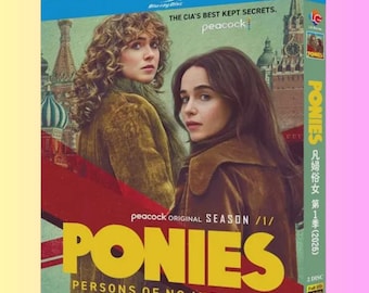 Blu-ray TV Series Ponies Season 1 (2026) - Emilia Clarke - 2 Discs New Sealed Region Free
