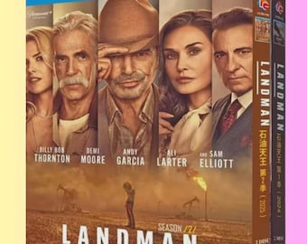 Blu-ray TV Series Landman Seasons 1-2 Complete - Billy Bob Thornton - 4 Discs New Sealed Box Set
