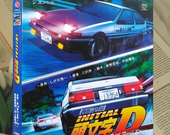 Blu-ray Anime Initial D Serie Completa Temporadas 1-6 + Películas y OVA - 4 Discos 1080P HD Nuevo Box Set Multilingüe