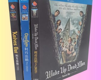 Película Blu-ray Trilogía de Knives Out 1-3 (2019-2025) - Daniel Craig - 3 discos, caja nueva sellada, audio en inglés