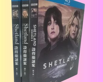 Serie de televisión Shetland en Blu-ray, temporadas 1-9 completas (2013-2024) - 8 discos, caja nueva sellada.