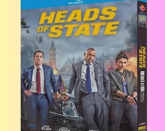Blu-ray Movie Heads of State (2025) - John Cena & Idris Elba - 1 Disc New Sealed