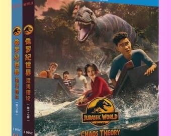 Blu-ray TV Series Jurassic World: Chaos Theory Seasons 1-3 Complete - 3 Discs New Box Set Region Free