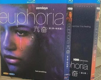Blu-ray TV Series Euphoria Seasons 1-2 & Special Episodes - Zendaya - 4 Discs HD New Sealed Box Set Region Free
