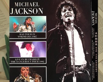 Concerto musicale in Blu-ray di Michael Jackson - Collezione dei 3 tour: Bad, Dangerous, HIStory Live - 3 dischi 1080P HD, nuovo, sigillato, senza restrizioni regionali.
