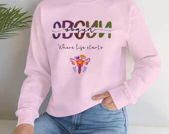 OBGYN Crewneck Sweatshirt | Nurse Gift | Healthcare Gift | Nurse shirt