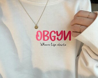 Customizable OBGYN Youth Crewneck Sweatshirt | OB/GYN | Nurse shirt