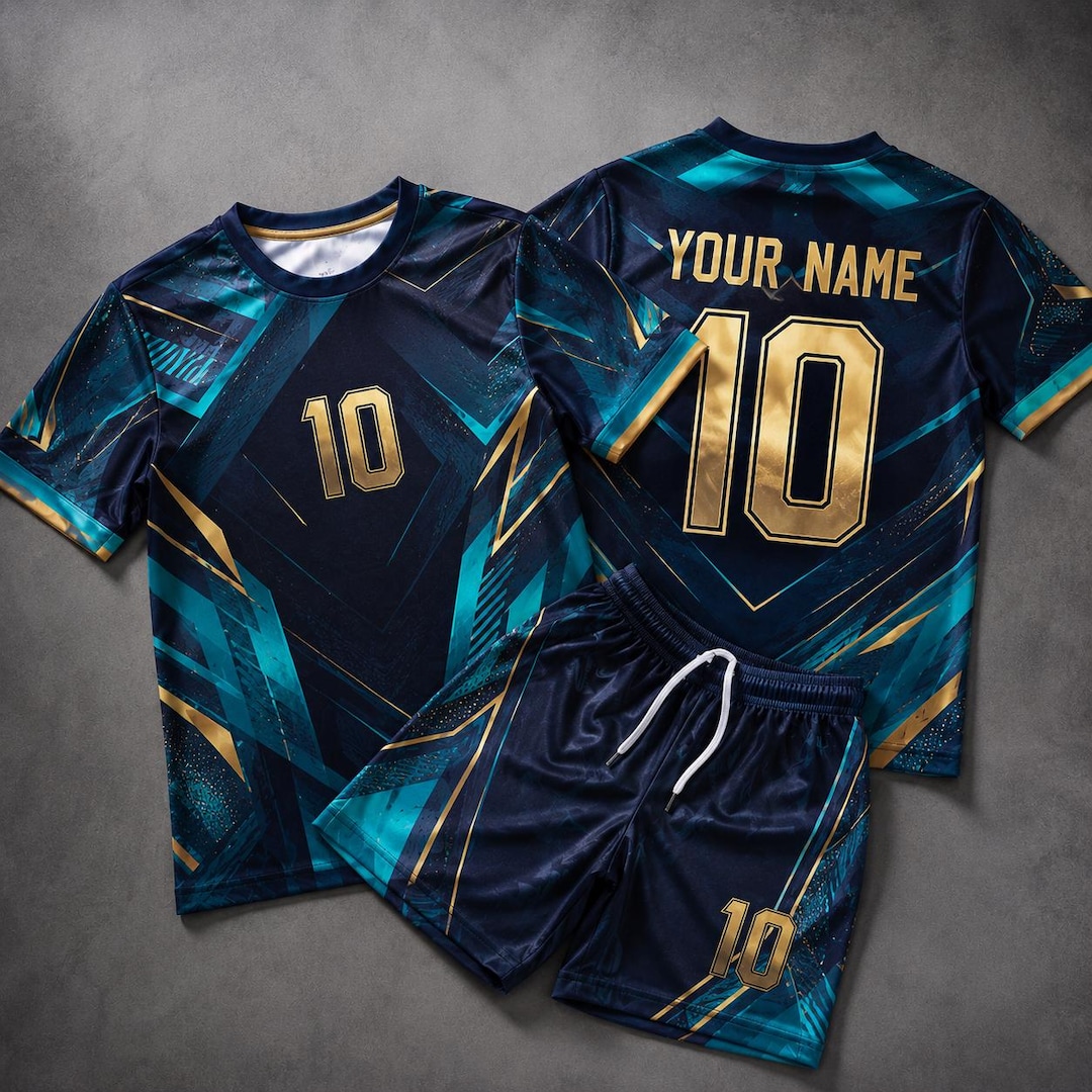 Personalized Kids Soccer Jersey Set, Custom Name & Number Toddler ...