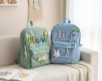 Custom Toddler Backpack | Personalised Backpacks | Lunchbag for Kids | Children's Backpack With Name | Back to School Gift
