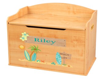 Furniture Personalized Train Espresso Toy Box Bench Toddler Boy