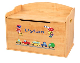 Items Similar To Personalized Cars And Trucks Toy Box Bench Custom