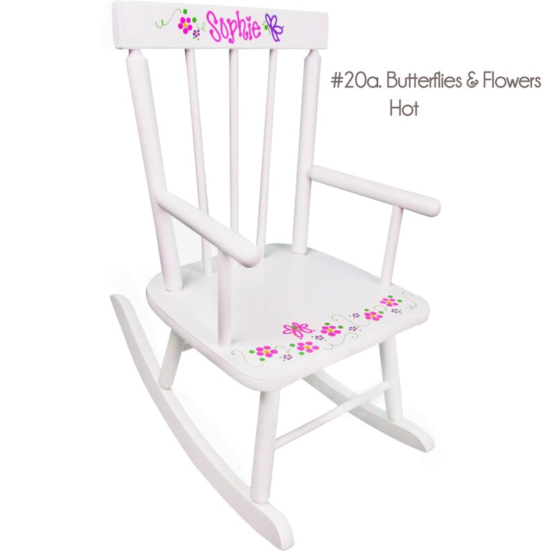personalized childs rocking chair