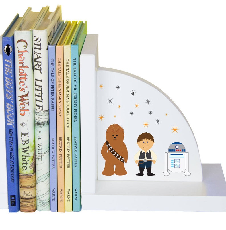 Personalized Star Wars Bookends Child's Custom Book Ends Etsy