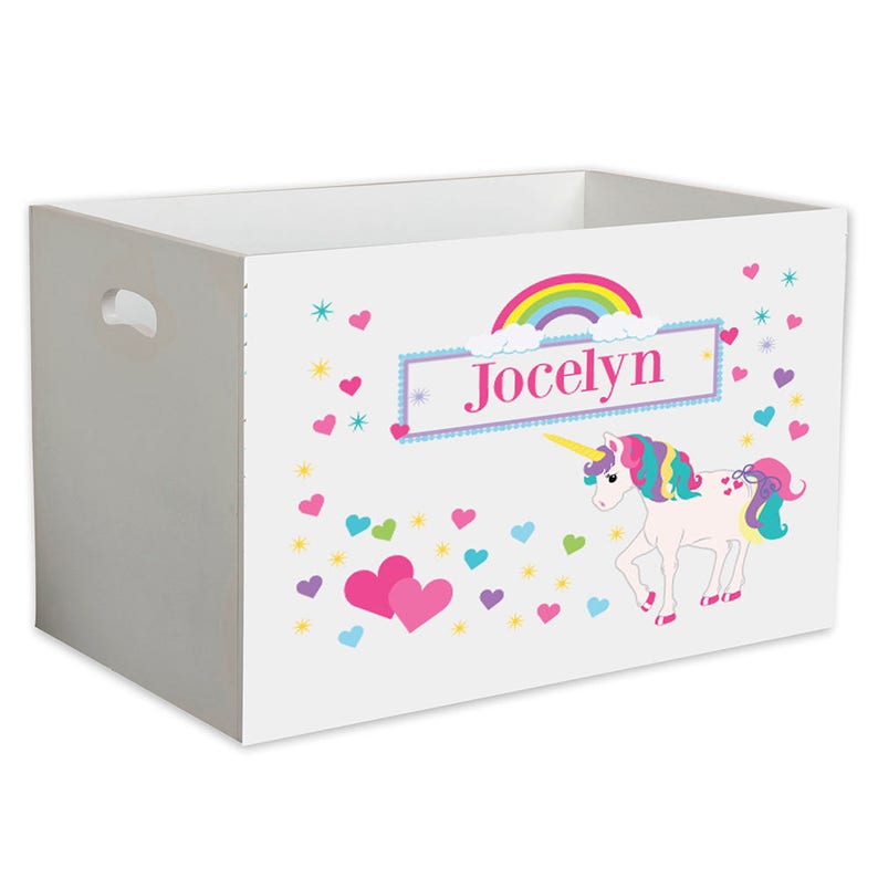 unicorn toy basket